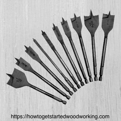 Spade drill bit assortment