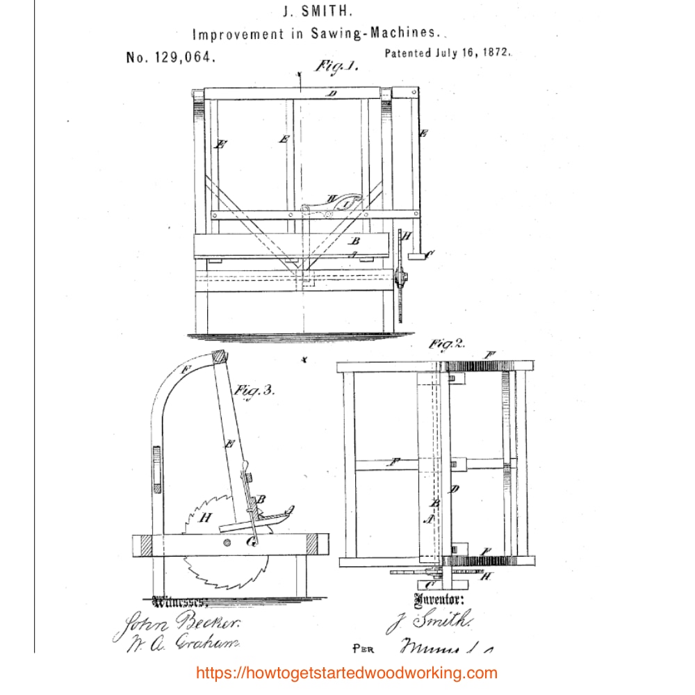 J. Smith Gravity Feed Table Saw